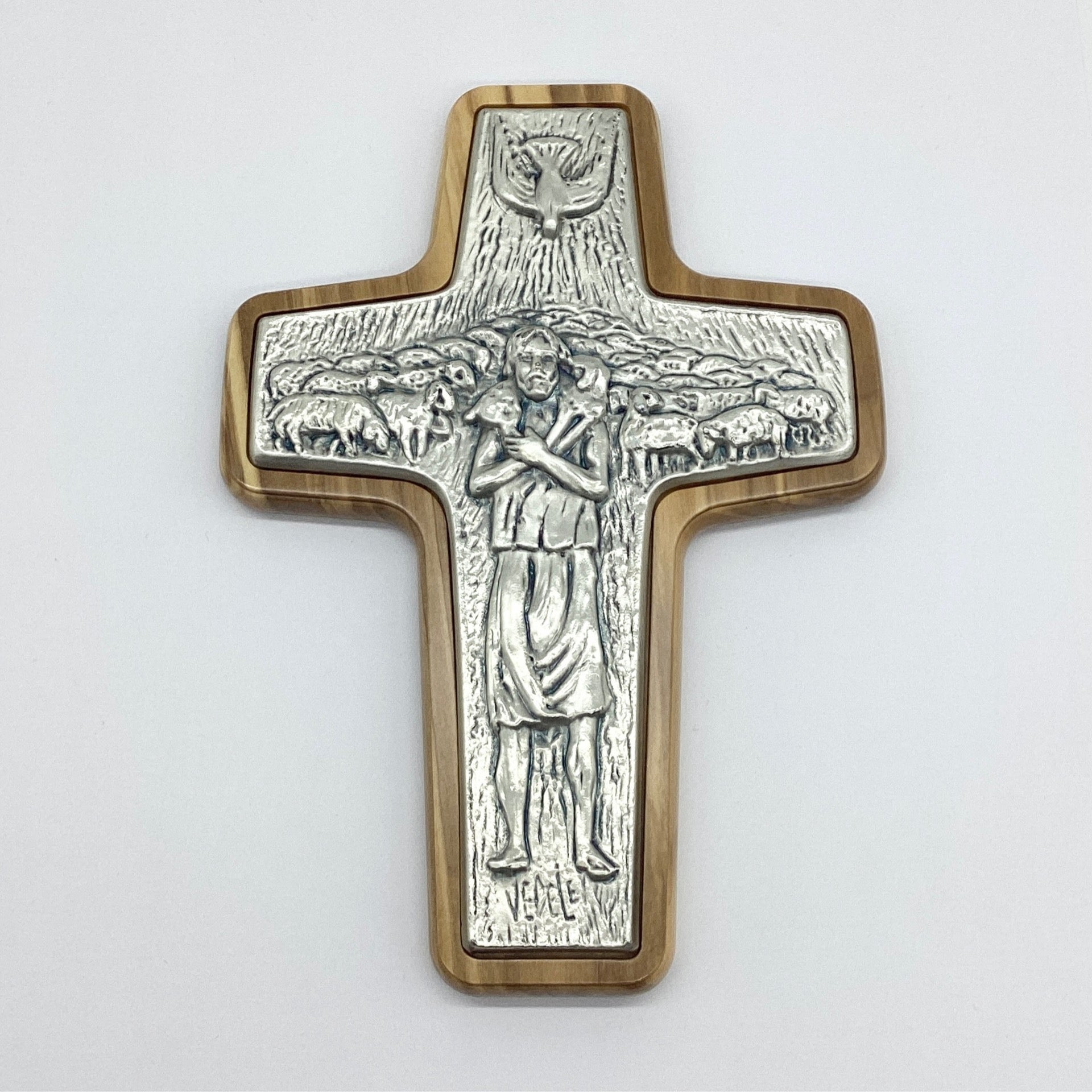 8 Inch Pope Francis Good Shepherd Cross | Watermead Gift Shop