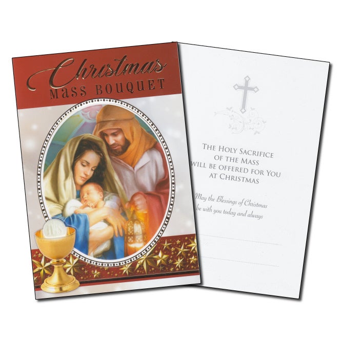 Signed christmas mass bouquet cards Clearance