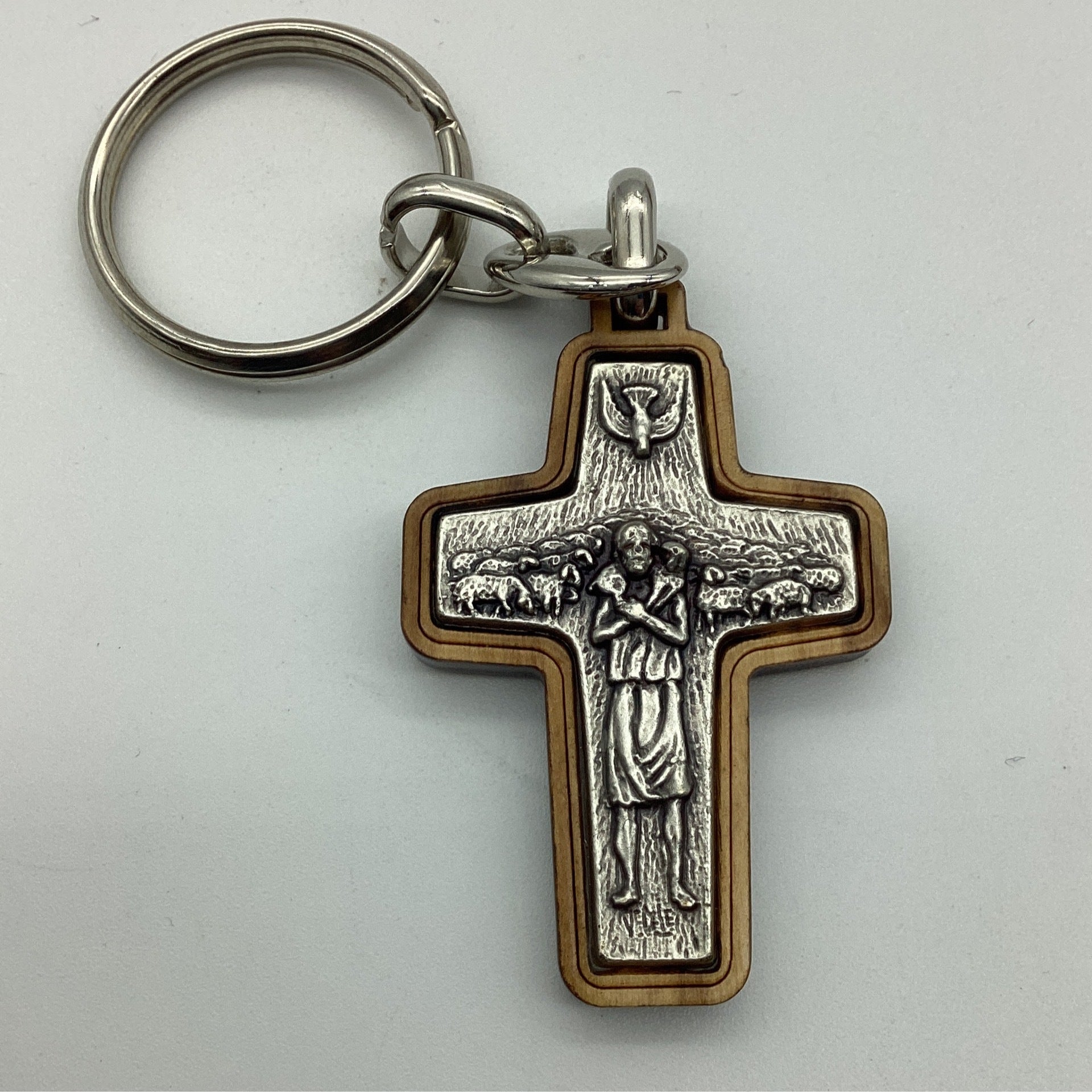 Good Shepherd Cross Keyring